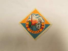 Forssa -kangasmerkki / matkailumerkki / hihamerkki / badge -pohjaväri valkoinen