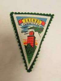 Ekenäs Tammisaari -kangasmerkki / matkailumerkki / hihamerkki / badge -pohjaväri vihreä