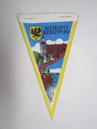 Korppoo - Korpo -matkailuviiri / souvenier pennant
