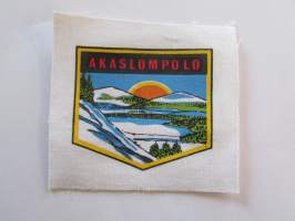 Äkäslompolo -kangasmerkki, matkailumerkki, leikkaamaton