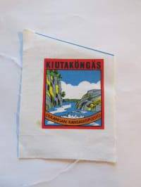 Kiutaköngäs -kangasmerkki, matkailumerkki, leikkaamaton