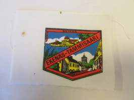Ekenäs-Tammisaari -kangasmerkki, matkailumerkki, leikkaamaton