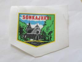 Sonkajärvi -kangasmerkki, matkailumerkki, leikkaamaton