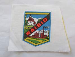Raisio -kangasmerkki, matkailumerkki, leikkaamaton