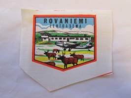 Rovaniemi - Lentoasema -kangasmerkki, matkailumerkki, leikkaamaton