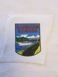 Saimaan Kanava -kangasmerkki, matkailumerkki, leikkaamaton