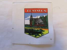 Temmes -kangasmerkki, matkailumerkki, leikkaamaton