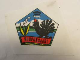 Ruuponsaari -kangasmerkki, matkailumerkki, leikkaamaton