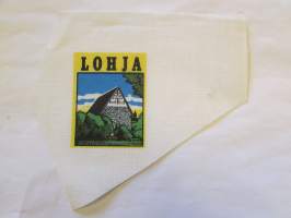 Lohja -kangasmerkki, matkailumerkki, leikkaamaton
