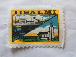 Iisalmi -kangasmerkki / matkailumerkki / hihamerkki / badge -pohjaväri valkoinen