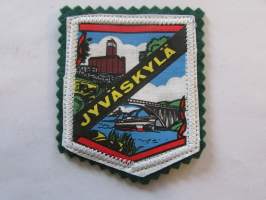Jyväskylä -kangasmerkki / matkailumerkki / hihamerkki / badge -pohjaväri vihreä