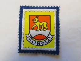 Heinola -kangasmerkki / matkailumerkki / hihamerkki / badge -pohjaväri sininen