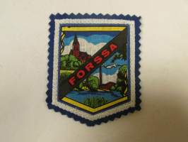 Forssa -kangasmerkki / matkailumerkki / hihamerkki / badge -pohjaväri sininen