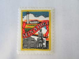 Seinäjoki -kangasmerkki / matkailumerkki / hihamerkki / badge -pohjaväri valkoinen