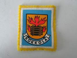 Kokkola -kangasmerkki / matkailumerkki / hihamerkki / badge -pohjaväri keltainen