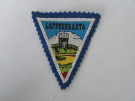 Lappeenranta -kangasmerkki / matkailumerkki / hihamerkki / badge -pohjaväri sininen