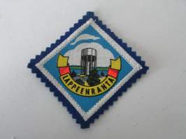 Lappeenranta -kangasmerkki / matkailumerkki / hihamerkki / badge -pohjaväri sininen