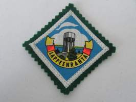 Lappeenranta -kangasmerkki / matkailumerkki / hihamerkki / badge -pohjaväri vihreä