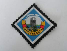 Lappeenranta -kangasmerkki / matkailumerkki / hihamerkki / badge -pohjaväri musta