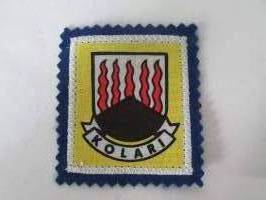 Kolari -kangasmerkki / matkailumerkki / hihamerkki / badge -pohjaväri sininen