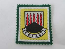 Kolari -kangasmerkki / matkailumerkki / hihamerkki / badge -pohjaväri vihreä