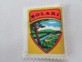 Kolari -kangasmerkki / matkailumerkki / hihamerkki / badge -pohjaväri valkoinen