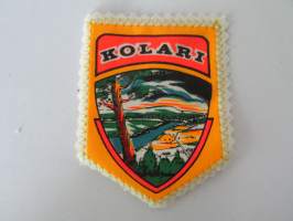 Kolari -kangasmerkki / matkailumerkki / hihamerkki / badge -pohjaväri valkoinen