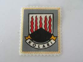 Kolari -kangasmerkki / matkailumerkki / hihamerkki / badge -pohjaväri valkoinen
