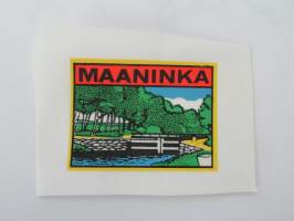 Maaninka -kangasmerkki, matkailumerkki, leikkaamaton