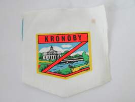 Kronoby -kangasmerkki, matkailumerkki, leikkaamaton