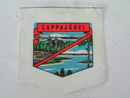 Lappajärvi -kangasmerkki, matkailumerkki, leikkaamaton
