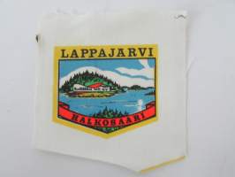 Lappajärvi - Halkosaari -kangasmerkki, matkailumerkki, leikkaamaton