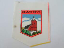 Hauho -kangasmerkki, matkailumerkki, leikkaamaton