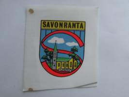 Savonranta -kangasmerkki, matkailumerkki, leikkaamaton