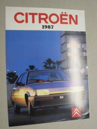 Citroen 1987 -myyntiesite / sales brochure