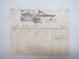 Aura Bryggeri Aktiebolaget, Åbo (Turku), 3.3.1925, lasku