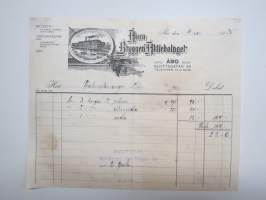 Aura Bryggeri Aktiebolaget, Åbo (Turku), 4.3.1925, lasku