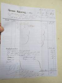 Spesenräkning å ull - Littois Fabriks Bolag, Ångaren