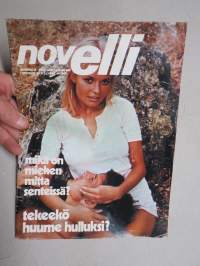 Novelli 1972 nr 6, Miehen mitta senteissä?, Tekeekö huume hulluksi?, kertomuksia, Pussycat-sarjakuva, ym. -ajanvietelehti