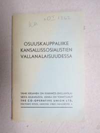 Osuuskauppaliike kansallissosialistien vallanalaisuudessa (käännös englanninkielisestä julkaisusta)