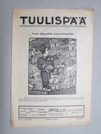 Tuulispää 1916 nr 8 -pilapiirros- ja huumorilehti