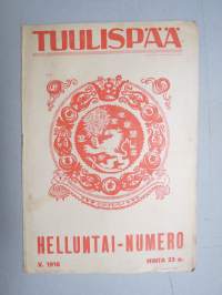 Tuulispää 1916 nr 24 Helluntainumero -pilapiirros- ja huumorilehti
