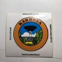 Karhula -tarra, matkamuistotarra 1970-luvulta