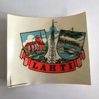 Lahti -siirtokuva / vesisiirtokuva / dekaali -1960-luvun matkamuisto