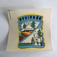Hyvinkää -siirtokuva / vesisiirtokuva / dekaali -1960-luvun matkamuisto