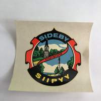 Sideby - Yttergrund - Siipyy -siirtokuva / vesisiirtokuva / dekaali -1960-luvun matkamuisto