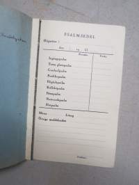 Psalmsedlar (för gudstjänster?)