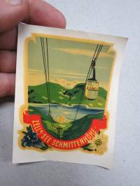 Zell am See - Schmittenhöhe -siirtokuva / vesisiirtokuva / water decal (matkailumerkki)