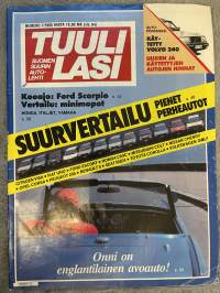 Tuulilasi 1985 nr 7 - Koeajo: Ford Scorpio, Vertailu: Minimopot, Suurvertailu: Pienet perheautot, Käytetty Volvo 240, ym.