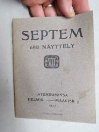 Septem - 6tte utställning i Ateneum 1917 -taitelijaryhmä